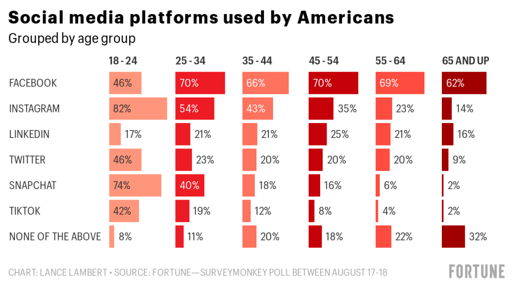 pvUti social media platforms used by americans