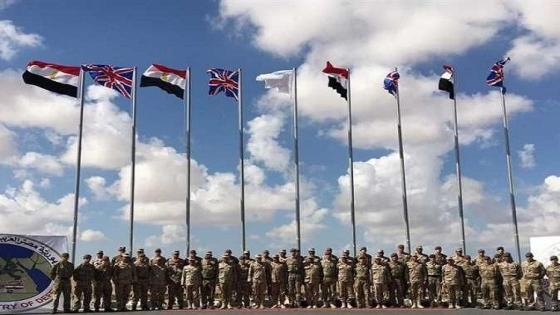 تدريب عسكري مصري بريطاني
