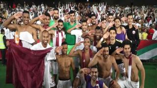 الامارات وقطر بعد الفوز بكأس امم اسيا