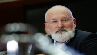 European Commission Executive Vice-President in charge European Green Deal, Frans Timmermans speaks during his hearing at the European Parliament in Brussels on October 08, 2019. (Photo by Aris OIKONOMOU / AFP) (Photo by ARIS OIKONOMOU/AFP via Getty Images)