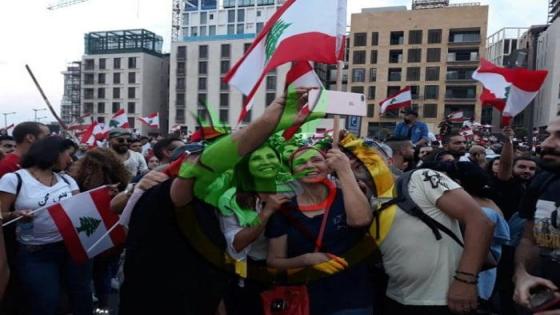 استمرار الاحتجاجات وسط بيروت
