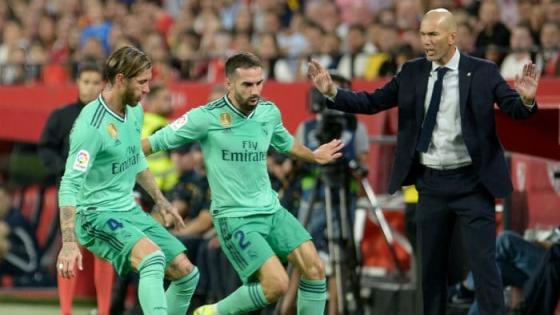 ريال مدريد يفوز علي اشبيلية ويتاقسم صدارة الليجا مع بلباو