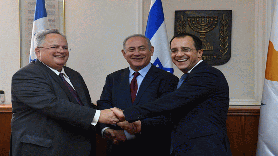 تحالف ثلاثي بين قبرص واليونان واسرائيل